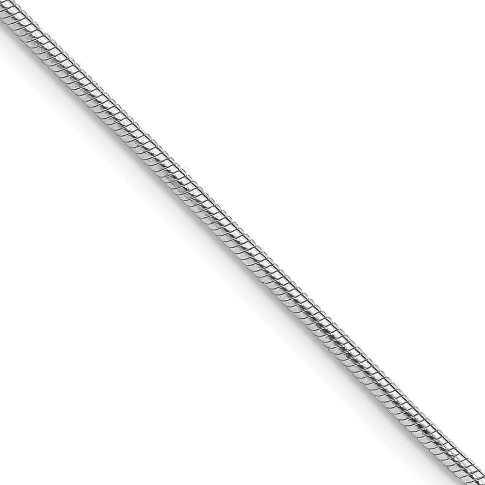 Exclusive Rhodium-Plated 1.5mm Sterling Silver Snake Chain - Stylish Value!