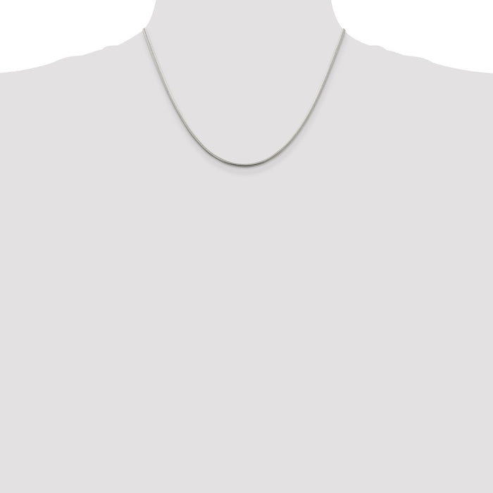 Buy 1.75mm Sterling Silver Snake Chain | Stylish & Affordable Jewelry-4
