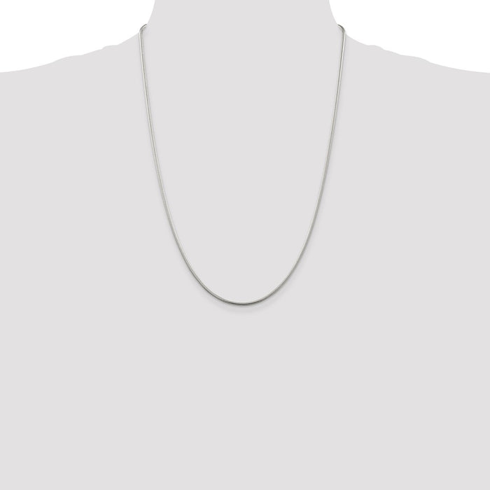 High-Quality 1.75mm Sterling Silver Snake Chain - Affordable Style & Luxury-4