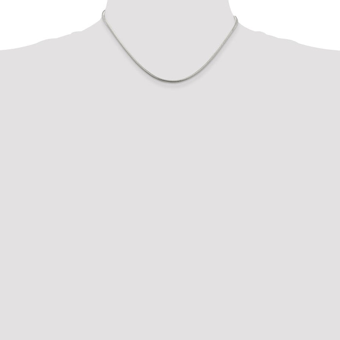 Buy Stylish 2mm Sterling Silver Snake Chain - High-Quality & Affordable!-4