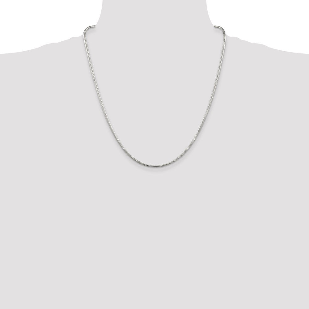 High-Quality 2mm Sterling Silver Snake Chain - Stylish & Affordable Jewelry
