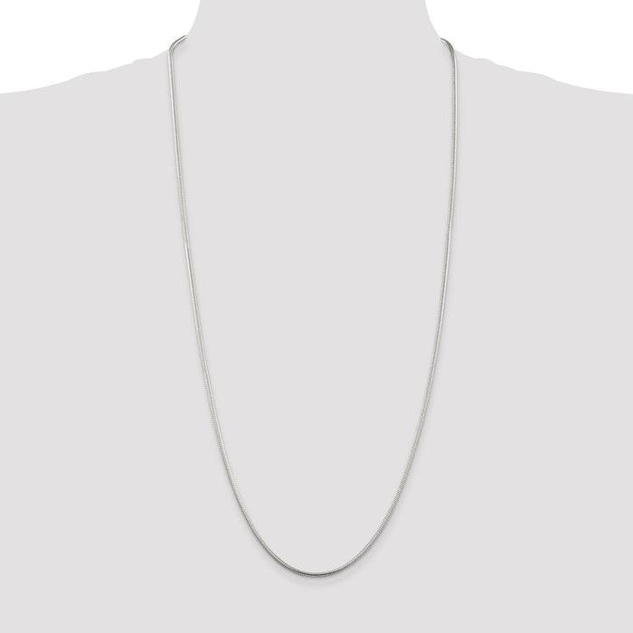 High-Quality 2mm Sterling Silver Snake Chain - Stylish & Affordable Jewelry-4