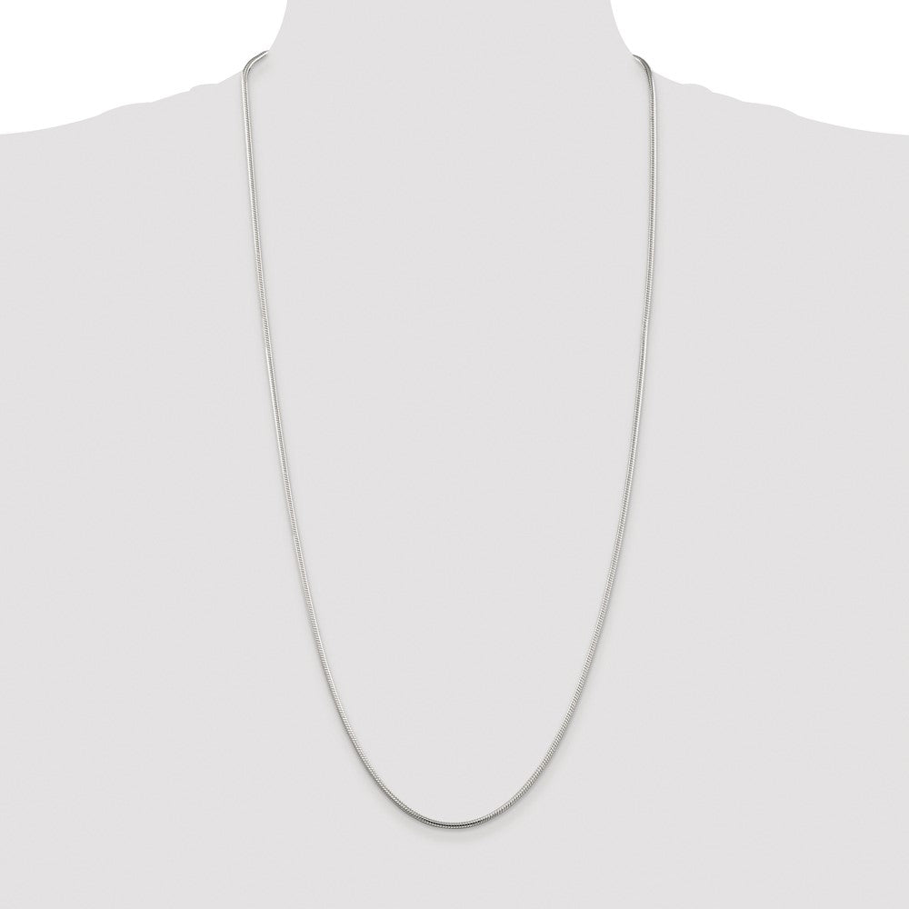 Buy Exclusive 2mm Sterling Silver Snake Chain - Rhodium-Plated Luxury Value