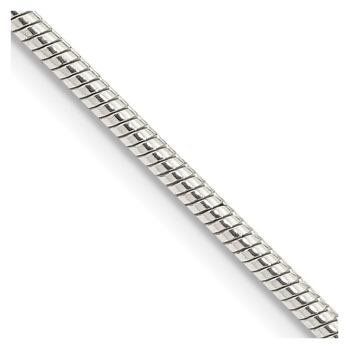 High-Quality 2mm Sterling Silver Snake Chain - Stylish & Affordable Jewelry-1