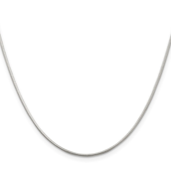 1.2mm Round Sterling Silver Snake Chain