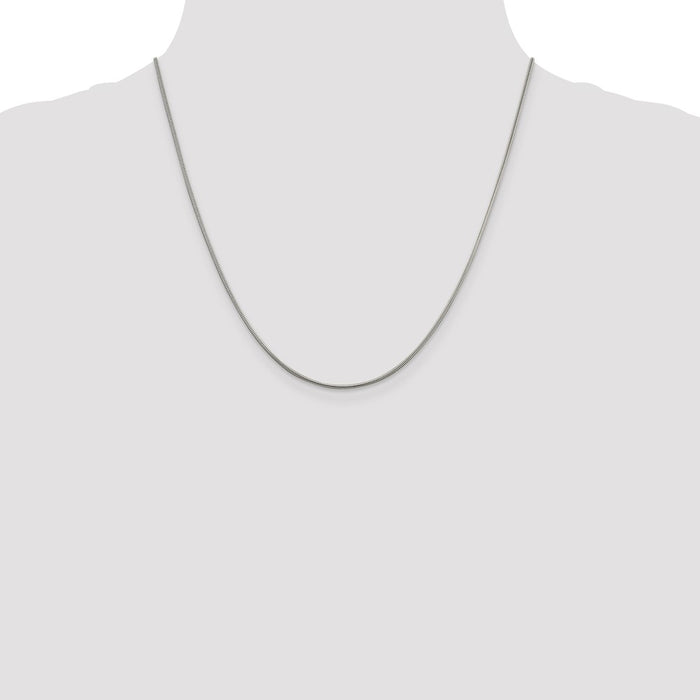 Buy 1.5mm Round Sterling Silver Snake Chain - Stylish & Affordable Option-4