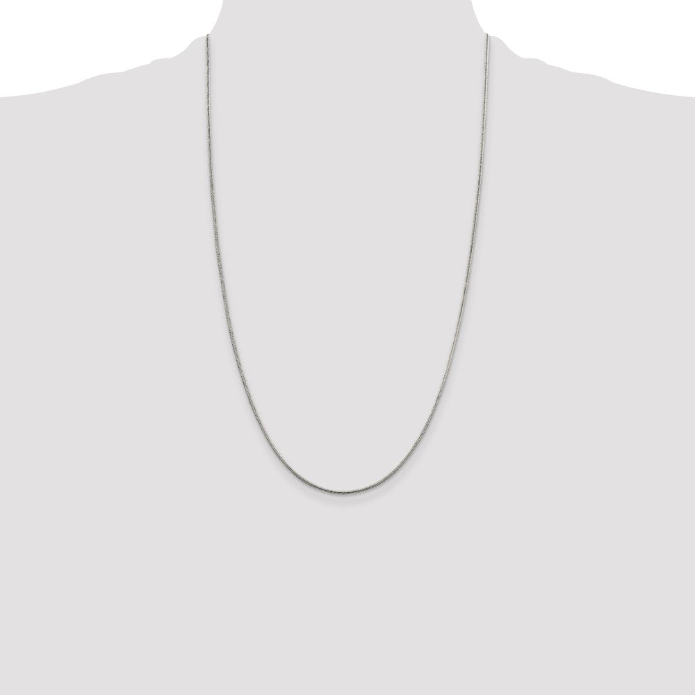 High-Quality 1.5mm Round Snake Chain in Sterling Silver - Stylish Value!