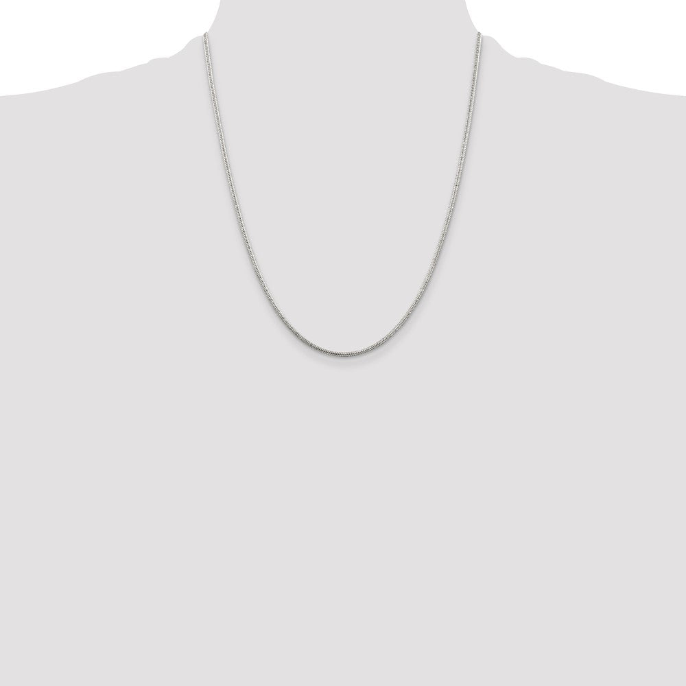 Exclusive 1.6mm Round Sterling Silver Snake Chain - Stylish and Affordable!