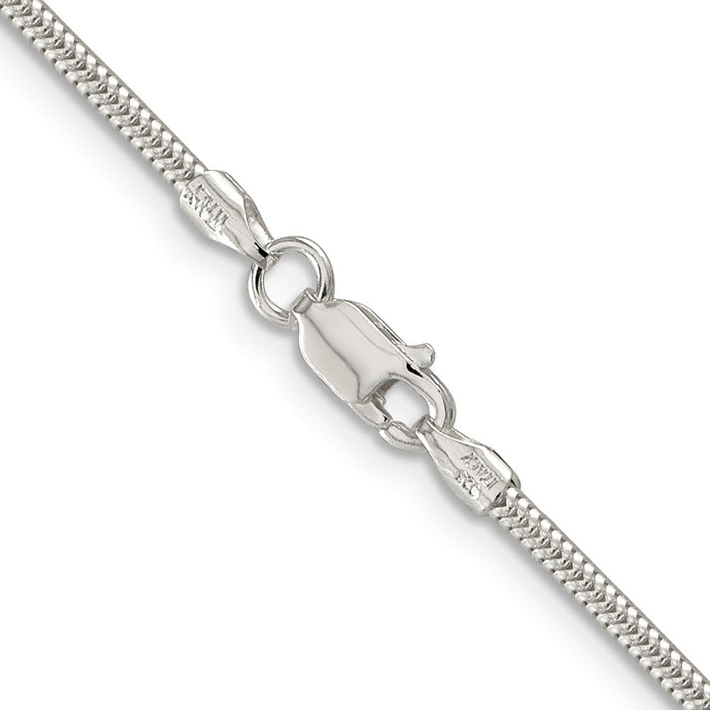 Buy Stylish 2mm Round Snake Chain in Sterling Silver - Affordable Luxury Jewelry