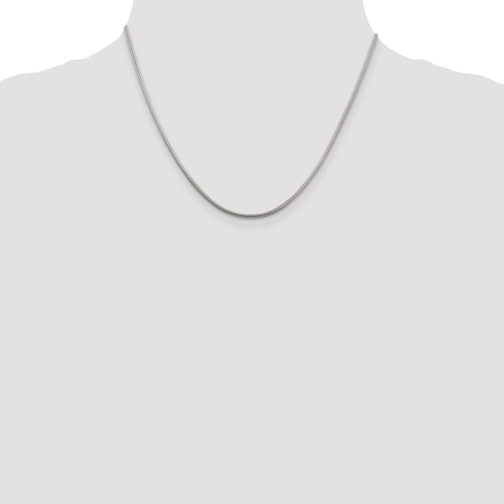 Buy 2mm Round Snake Chain in Sterling Silver - Stylish & Affordable Jewelry!