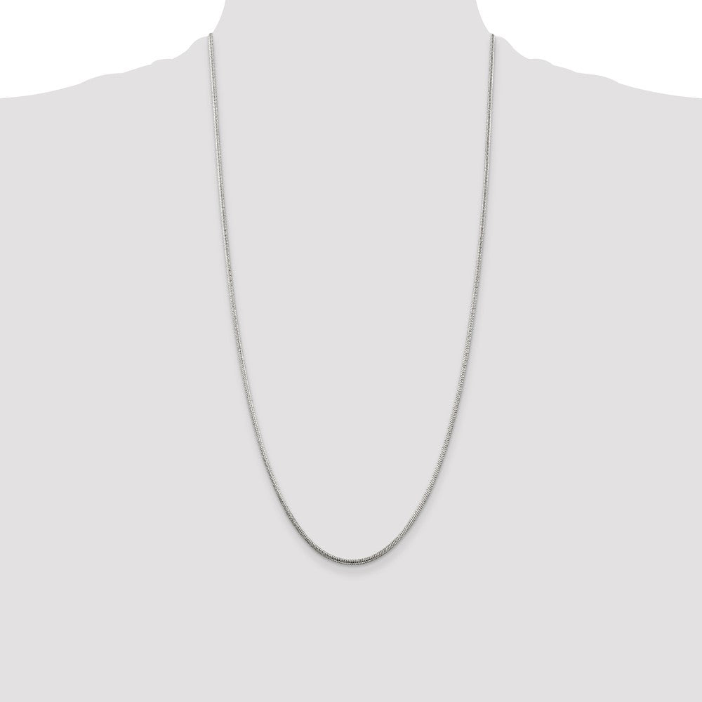 Buy 2mm Round Sterling Silver Snake Chain - Stylish & High-Quality Design