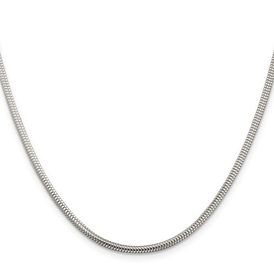 Buy Stylish 2.5mm Round Sterling Silver Snake Chain - Affordable Luxury Jewelry