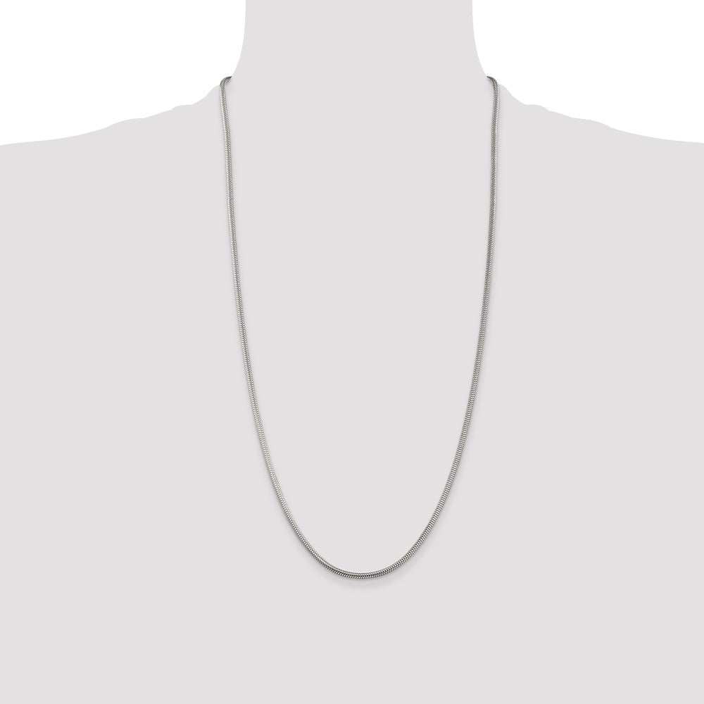 Buy Stylish 2.5mm Round Sterling Silver Snake Chain - Affordable Luxury Jewelry