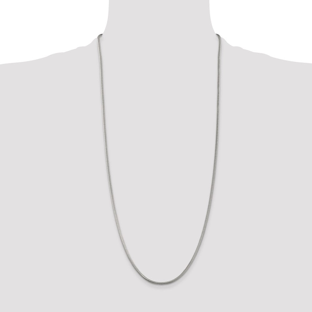 Buy Stylish 2.5mm Round Sterling Silver Snake Chain - Affordable Luxury Jewelry