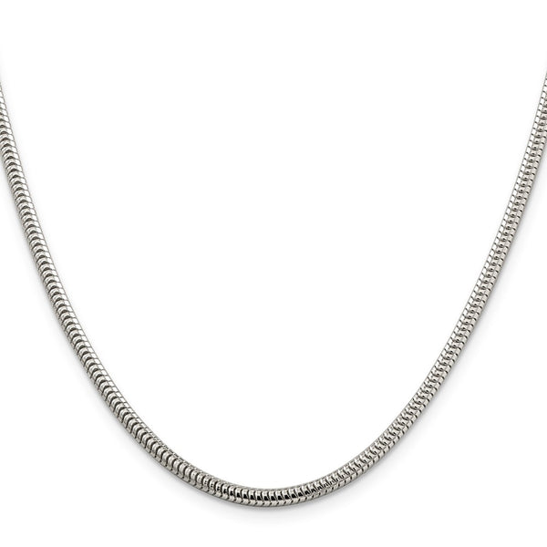 3mm Round Snake Chain in Sterling Silver - Style GR1-1033888