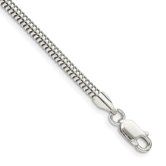 Exclusive 3mm Round Snake Chain in Sterling Silver - Affordable Luxury Jewelry