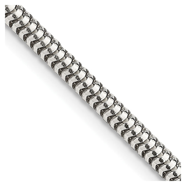 3mm Round Snake Chain in Sterling Silver - Style GR1-1033888