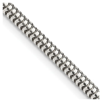 Buy Stylish 3mm Round Snake Chain in Sterling Silver - Affordable Luxury Jewelry