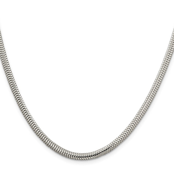 4mm Round Snake Chain in Sterling Silver - Style GR1-1033966