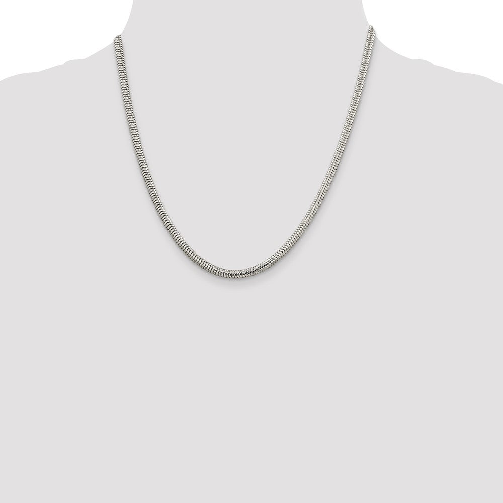 Buy 4mm Round Sterling Silver Snake Chain - Stylish & Affordable Jewelry