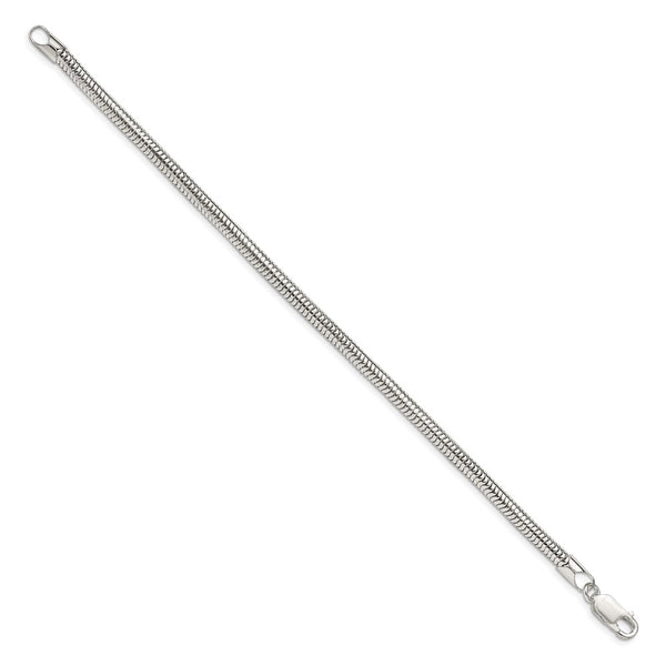 4mm Round Snake Chain in Sterling Silver - Style GR1-1030301