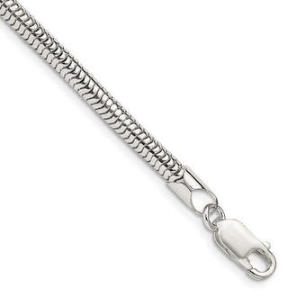 High-Quality 4mm Round Sterling Silver Snake Chain | Stylish & Affordable