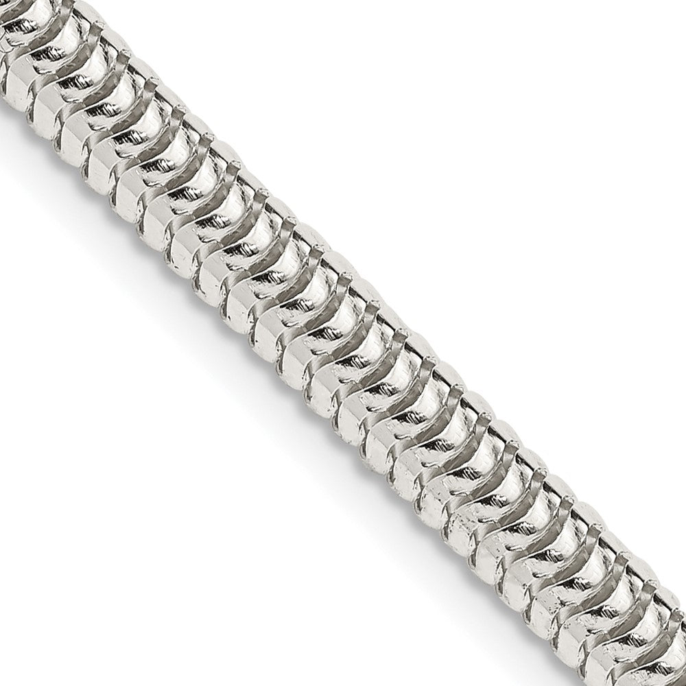 High-Quality 5mm Round Snake Chain in Sterling Silver | Stylish & Affordable
