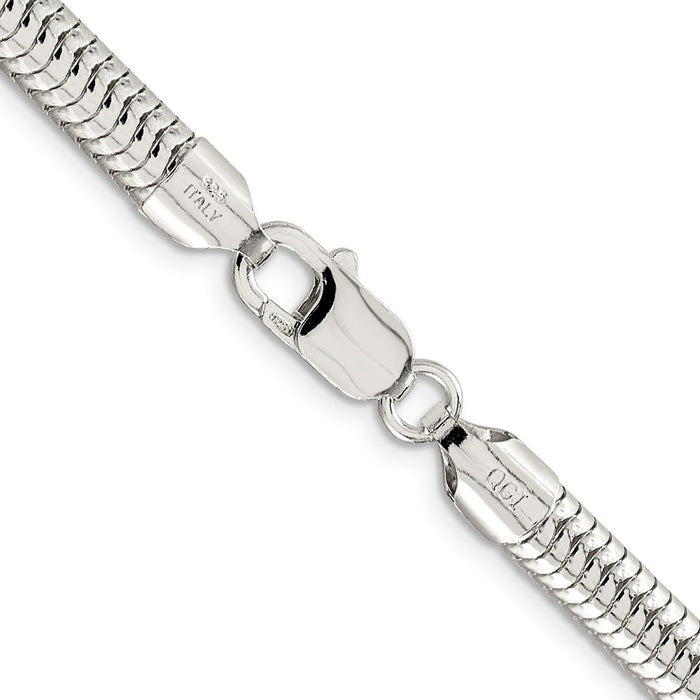 Buy Stylish 6mm Round Sterling Silver Snake Chain - Affordable Elegance!-3