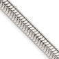 High-Quality 6mm Round Snake Chain in Sterling Silver - Stylish & Affordable-2