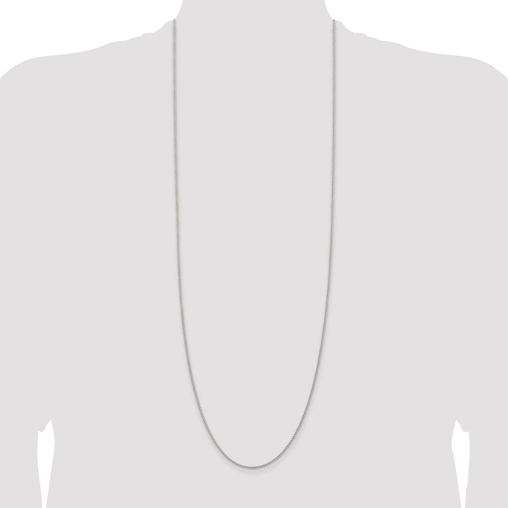 Buy 1.5mm Round Spiga Chain in Sterling Silver - Stylish & Affordable Jewelry