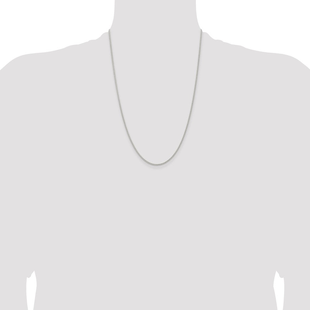 Buy 1.6mm Round Spiga Chain in Sterling Silver - Affordable Luxury Jewelry