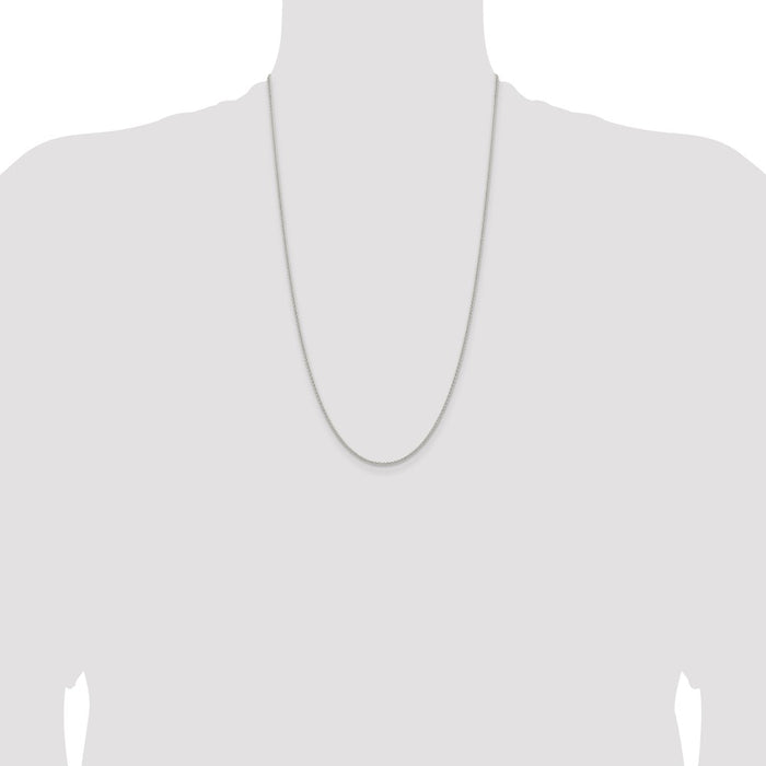 Buy Stylish 1.6mm Round Spiga Chain in Sterling Silver - Affordable Luxury!-4