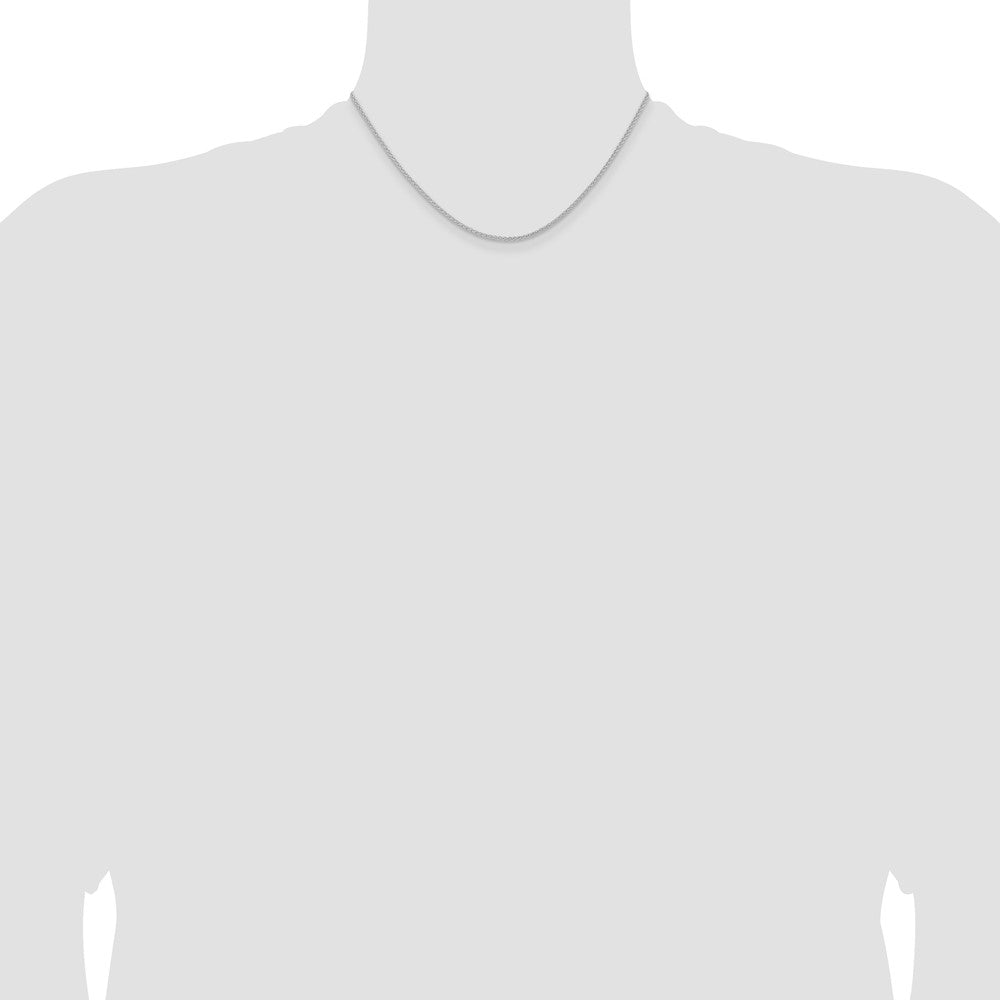 Buy Exclusive Rhodium-Plated 1.6mm Sterling Silver Spiga Chain - Stylish Value