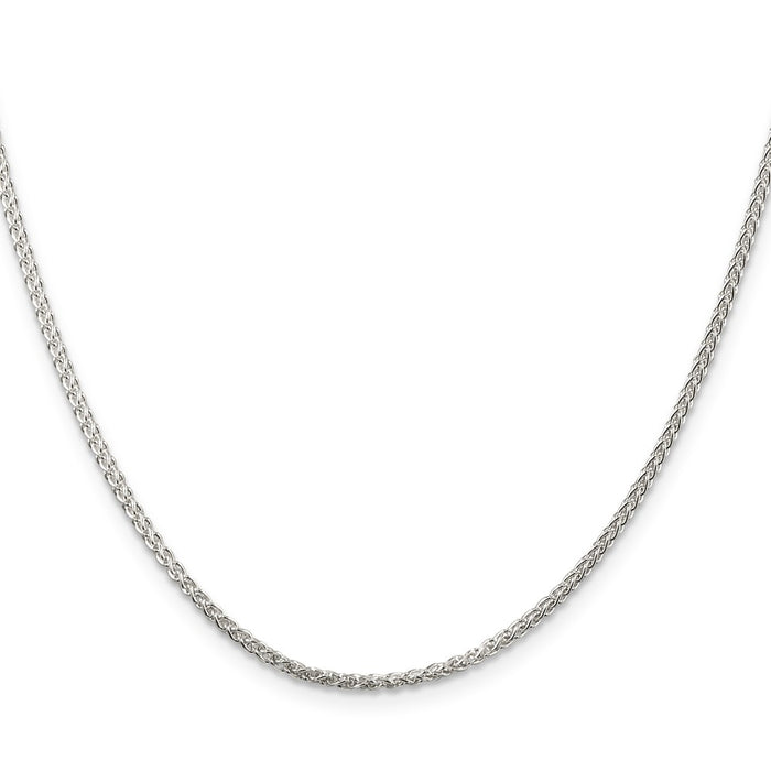Buy Stylish Sterling Silver 1.75mm Round Spiga Chain with 4-Inch Extension-2