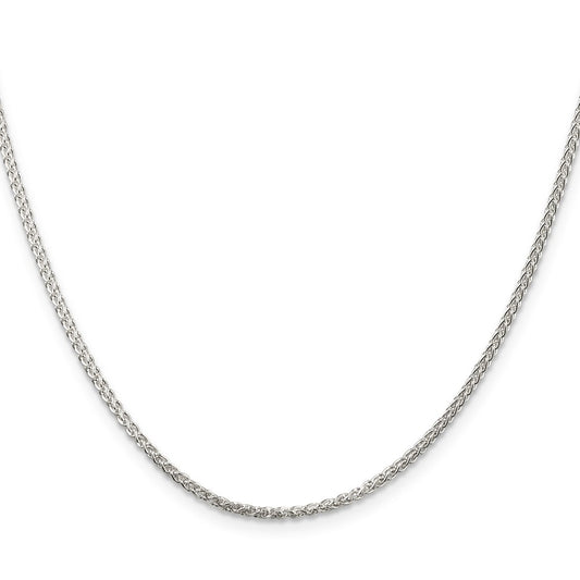 Buy Stylish 1.75mm Round Spiga Chain in Sterling Silver - Affordable Luxury