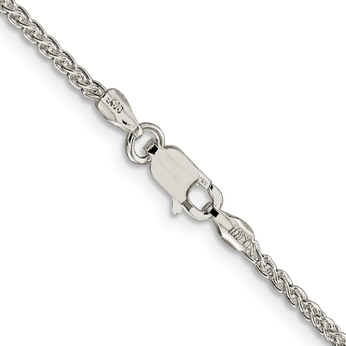 Buy Stylish 1.75mm Round Spiga Chain in Sterling Silver - Affordable Luxury-3