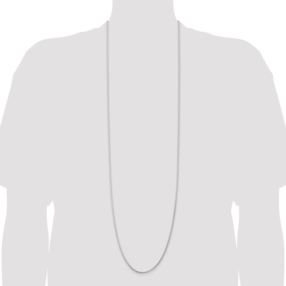 Buy Stylish 1.75mm Round Spiga Chain in Sterling Silver | Luxury Quality
