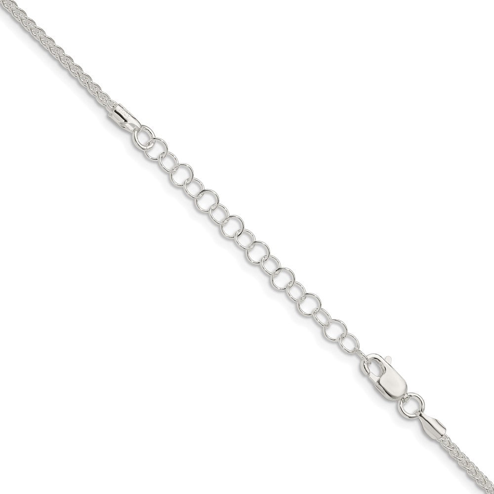 Buy Stylish 1.75mm Sterling Silver Spiga Chain with 2-Inch Extension