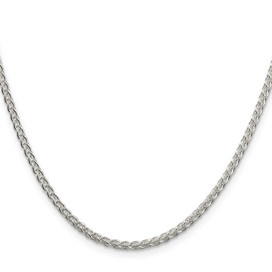 Buy Stylish 2.5mm Round Spiga Chain in .925 Sterling Silver - Affordable Luxury