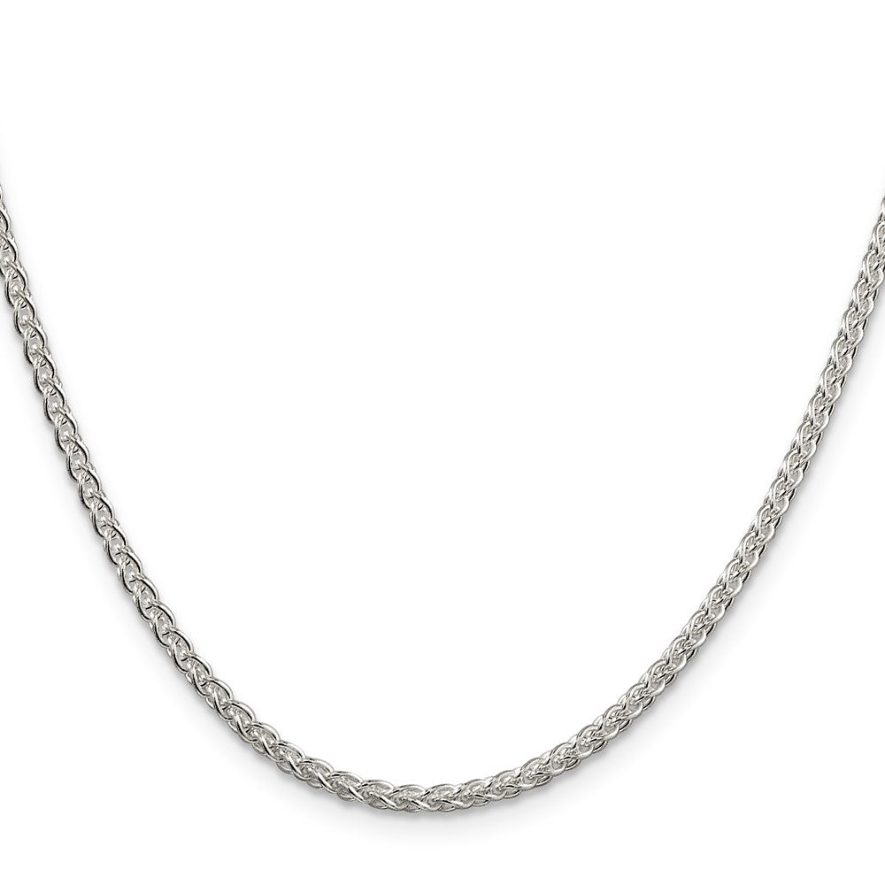 Buy 2.5mm Round Spiga Chain in Sterling Silver | Stylish & Affordable Jewelry