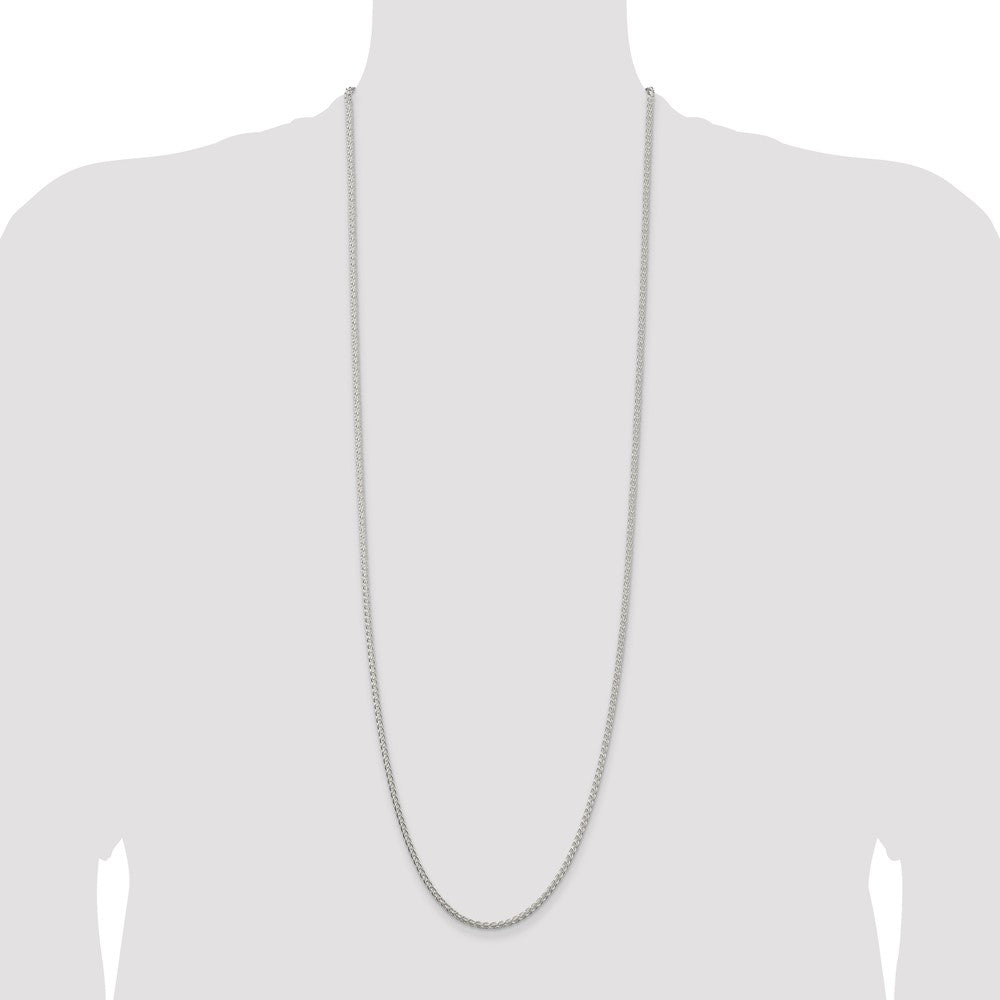 Buy Stylish 2.5mm Round Spiga Chain in .925 Sterling Silver - Affordable Luxury