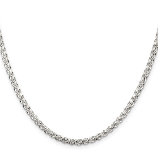 Buy Stylish 3mm Round Spiga Chain in Sterling Silver - Affordable Luxury!