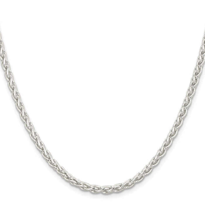 Buy Stylish 3.7mm Round Spiga Chain in Sterling Silver - Affordable Luxury-2