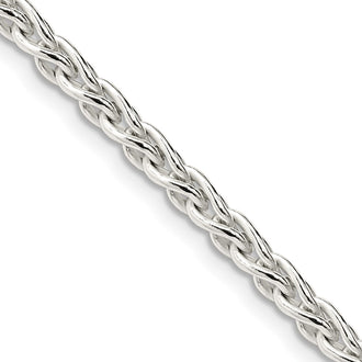 Buy 3.7mm Round Spiga Chain in Sterling Silver - Stylish & Affordable Elegance