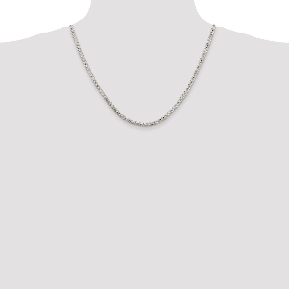 Buy 4mm Round Spiga Chain in Sterling Silver | Stylish & Affordable Jewelry