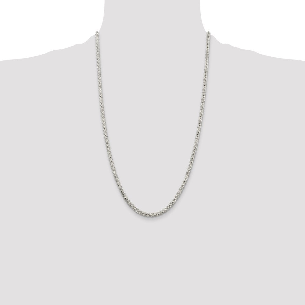 Buy 4mm Round Spiga Chain in Sterling Silver - Stylish & Affordable Jewelry