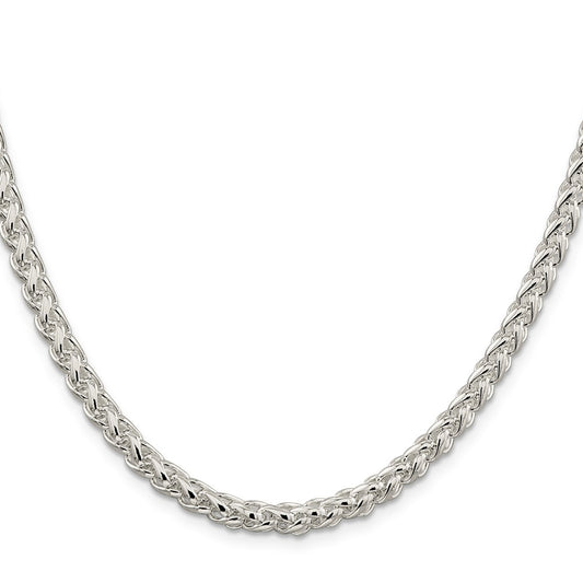 Buy Stylish 5mm Round Spiga Chain in Sterling Silver - Affordable Luxury Jewelry
