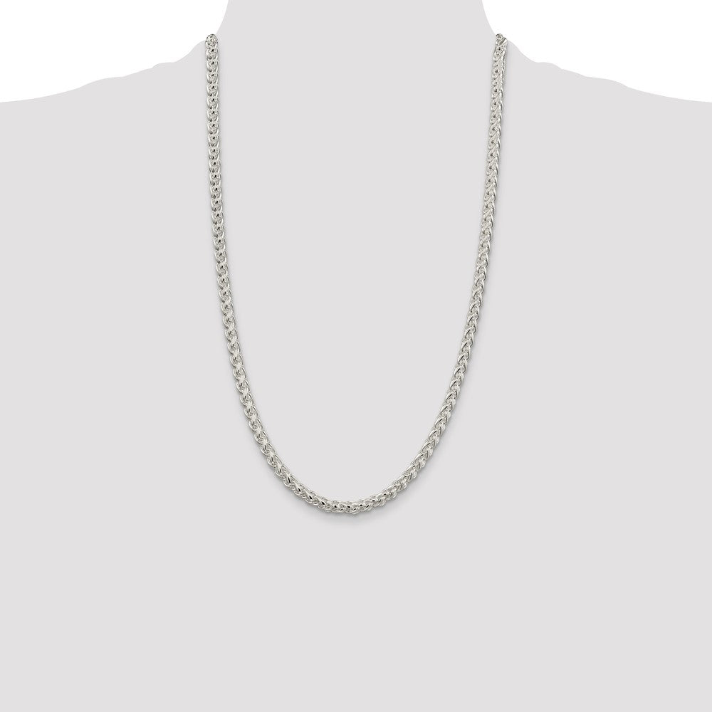 Buy 5mm Round Spiga Chain in Sterling Silver - Stylish & Affordable Design