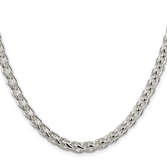 Buy 6mm Round Spiga Chain in Sterling Silver - Stylish & Affordable Jewelry