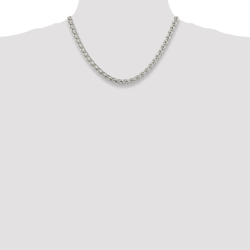 Buy 6mm Round Spiga Chain in Sterling Silver - Stylish & Affordable Jewelry